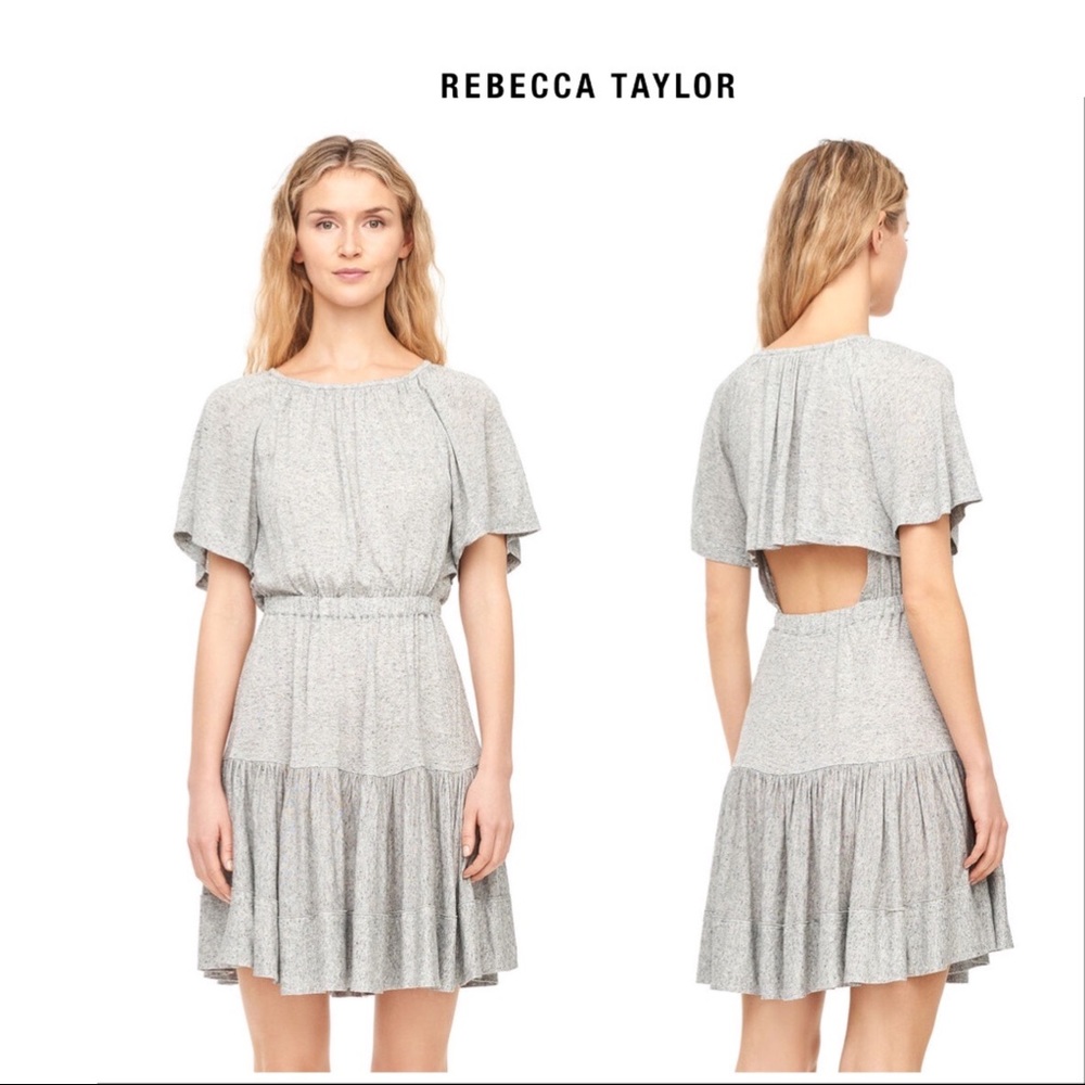 NEW Rebecca Taylor GATHERED JERSEY DRESS